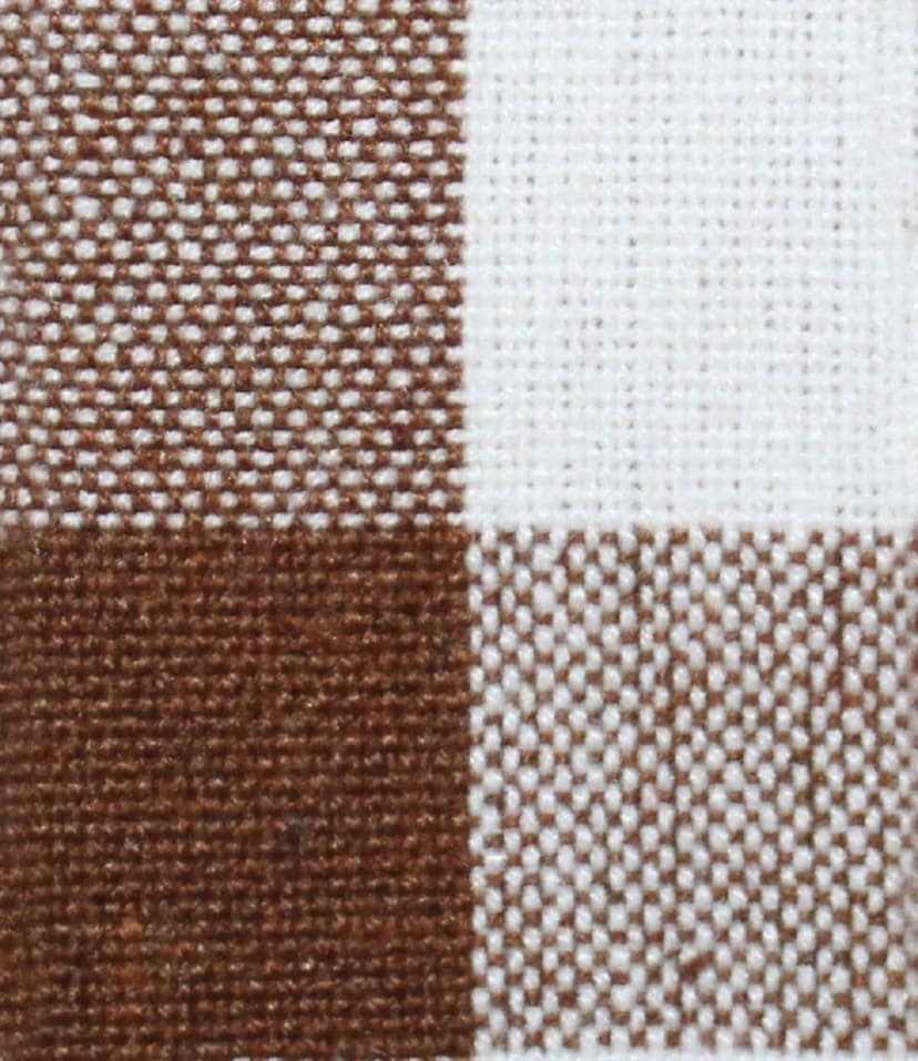 AIRWILL Cotton Window Curtains with Eyeleted, Brown, 4 x 5 ft - Pack of 2 Pieces view 2