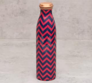 India Circus Chevron Melavo Copper Bottle