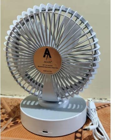 Rechargeable Mini Desk Fan view 2