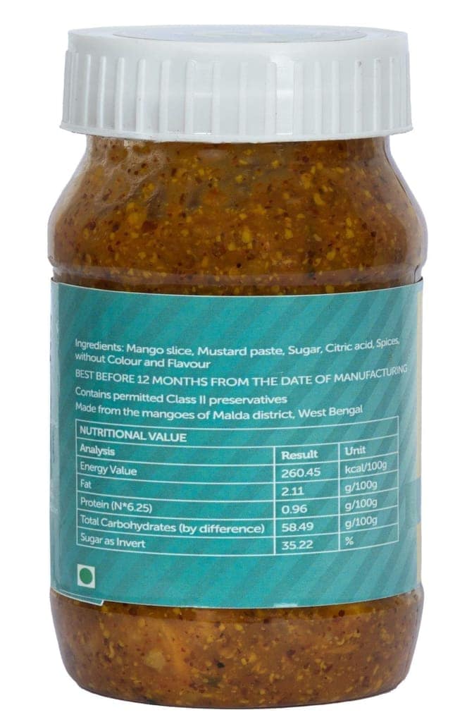 400g Aam Kasundi (Mango-Mustard Sauce / Pickle) - Sweet & Sour - set of two packs view 2