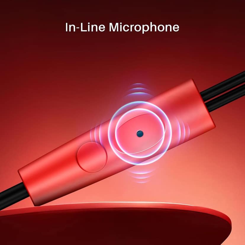 boAt Bassheads 95 Wired in Ear Phones,10Mm Drivers,Signature Sound,in-Line Microphone,Integrated Controls,Snug Fit,Lightweight,Voice Assistant,120Cm Cable & 3.5mm Jack view 2