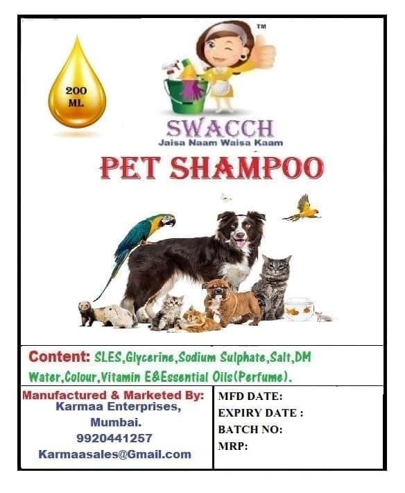 SWACCH PREMIUM SHAMPOO FOR PET SHAMPOO (200ML) LEMON view 2