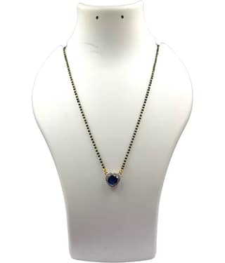 Charms Blue Mangalsutra ( Pack of 1 )