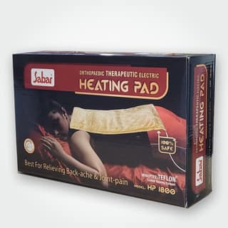 Sabar Therapeutic Orthopedic Heat Therapy Jumbo Electric Heating Pad HP 1800 Ideal for Back Pain Relief | Secured with PTFE Teflon | 2 Year Warranty | Temperature Control | Auto Thermal Cut Off (30x60cms, XXL)