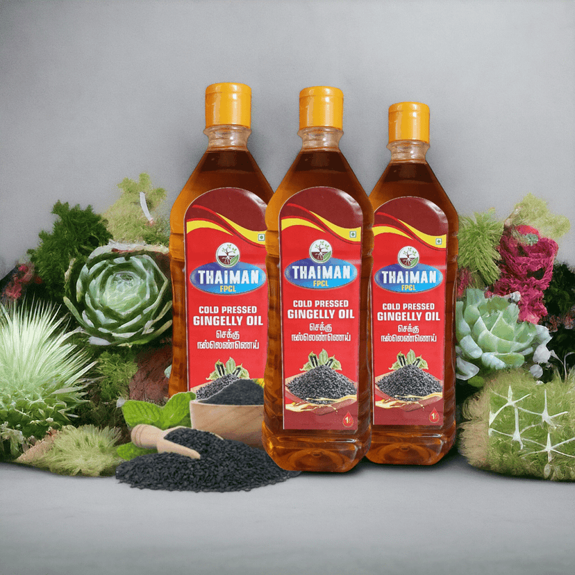 "Buy Cold Pressed Gingelly Oil Online at Best Price - Thaiman"