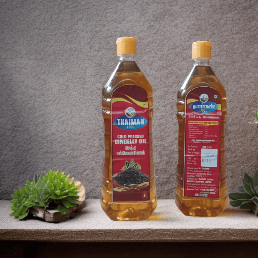"Buy Cold Pressed Gingelly Oil Online at Best Price - Thaiman" view 2