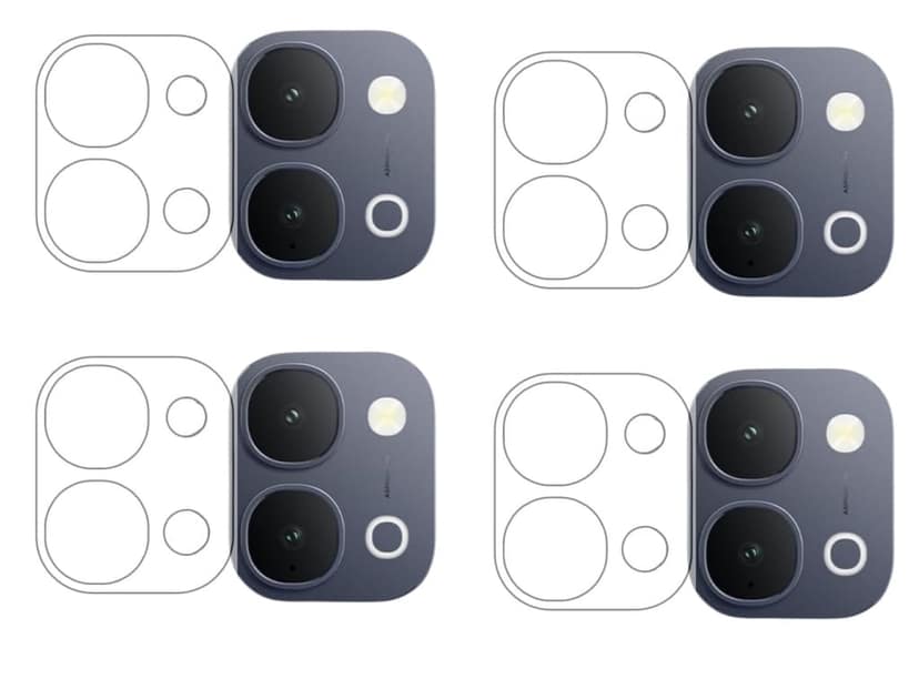 ISAAK Back Camera Lens Protector compatible for iQOO Z11x (Pack of 4) view 2