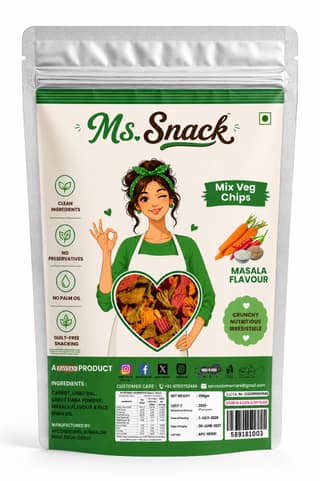 Ms. Snack Mix Veg Chips - 250g