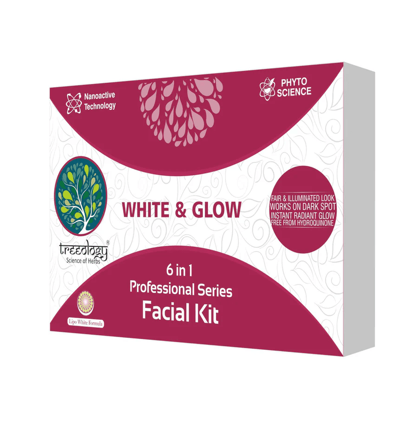 Treeology White & Glow Facial Kit 6 in 1 for Radiant Skin