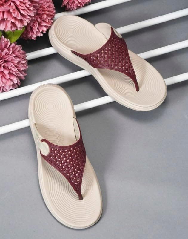 SLIPOVER Flip Flop Slippers for Women (Qubic) Stylish|Comfortable|Soft|Lightweight|Anti-Skid|Lab tested|Casual|EVA Slippers|Chappal|Sandals, Suitable for: Womens|Girls view 2