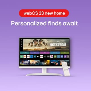 LG 32SR75U Smart Monitor with Steaming TV,32", 4K UHD (3840 x 2160), HDR10, USB Type-C, WebOS, Apple AirPlay 2, Screen Share, Bluetooth, Built-in Speaker, Height Adj., HDMI, USB, Remote Control,White
