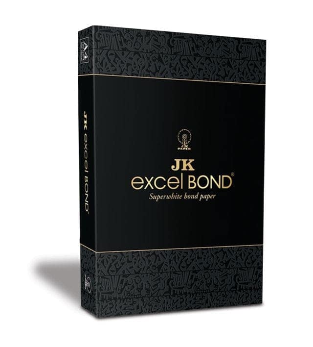JK Excel Bond : 100 GSM - A4 (Box pack containing 4 reams)