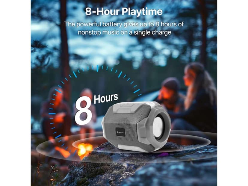 Vaku Luxos Audilo 10W RMS Wireless Bluetooth Speaker - Gray view 2