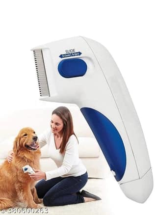ABS Plastic Electric Flea Comb (Multicolor)