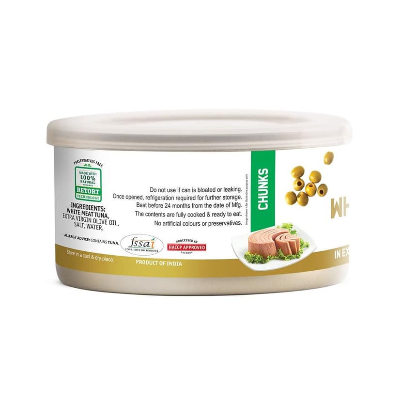 White Meat Tuna Chunks In Extra Virgin Olive Oil 185g view 2