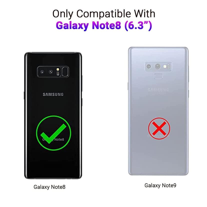 LIRAMARK Liquid Silicone Soft Back Cover Case for Samsung Galaxy Note 8 view 2