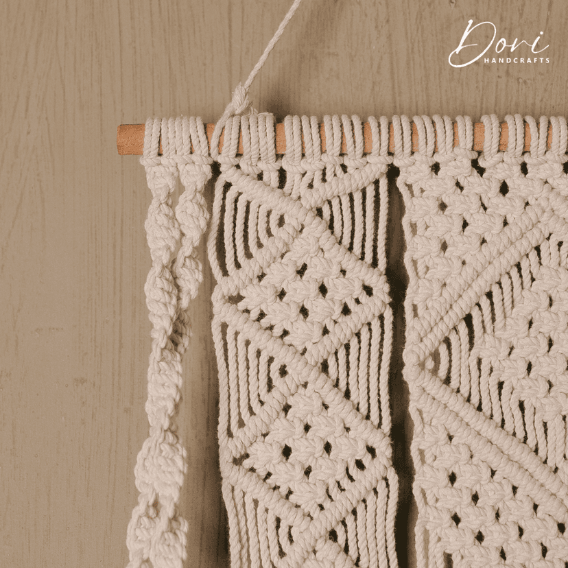 Macrame Wall Hanging Shelf view 2