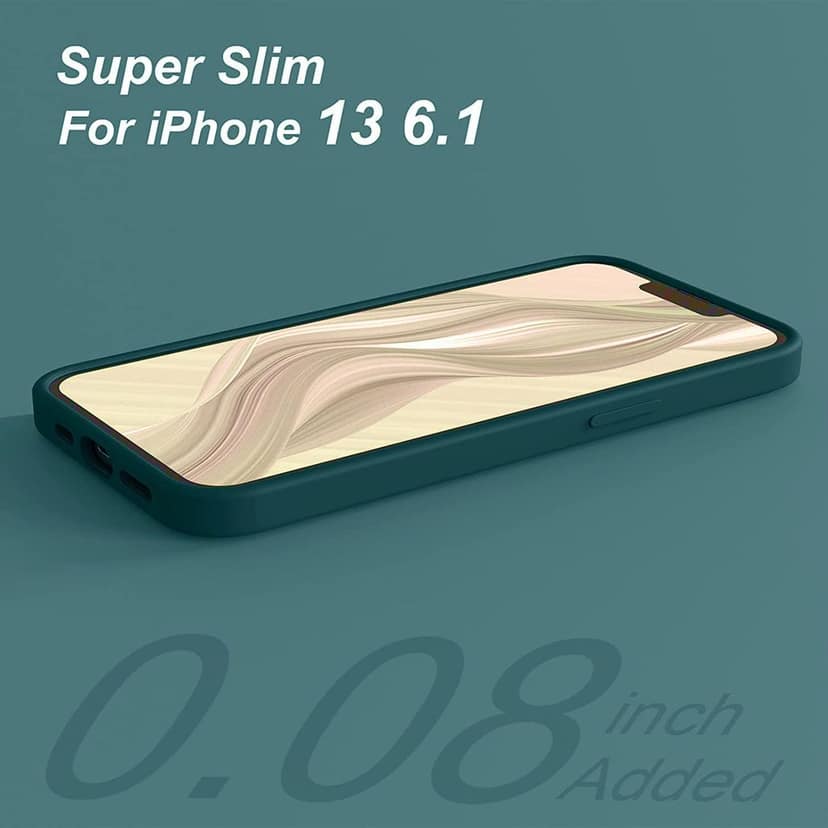 LIRAMARK Liquid Silicone Soft Back Cover Case for Apple iPhone 13 Pro (6.1 Inch) view 2