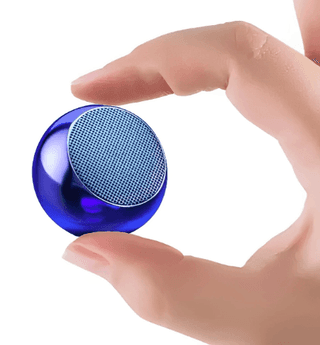 Mini Wireless Bluetooth Speaker with Heavy Metal Electroplating Round Speaker 10 W Bluetooth Laptop/Desktop Speaker (Multicolor, 2.0 Channel)