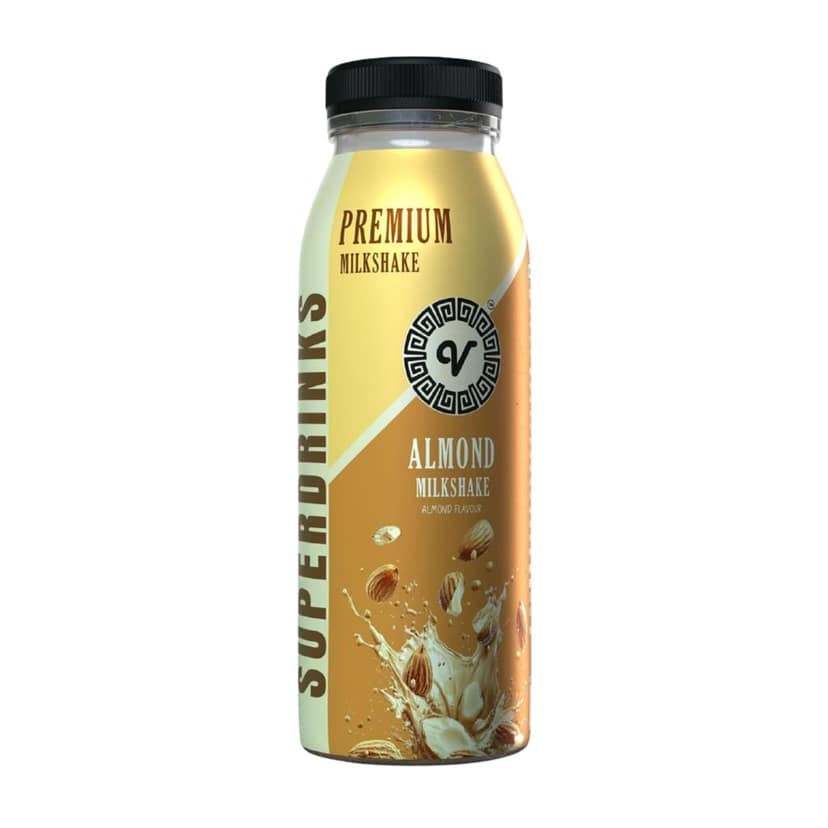 SUPERDRINKS Almond Milkshake | 180ml | Dairy Beverage | Thick Milkshake | Real almond milkshake | Ready to Drink (Pack of 4) view 2