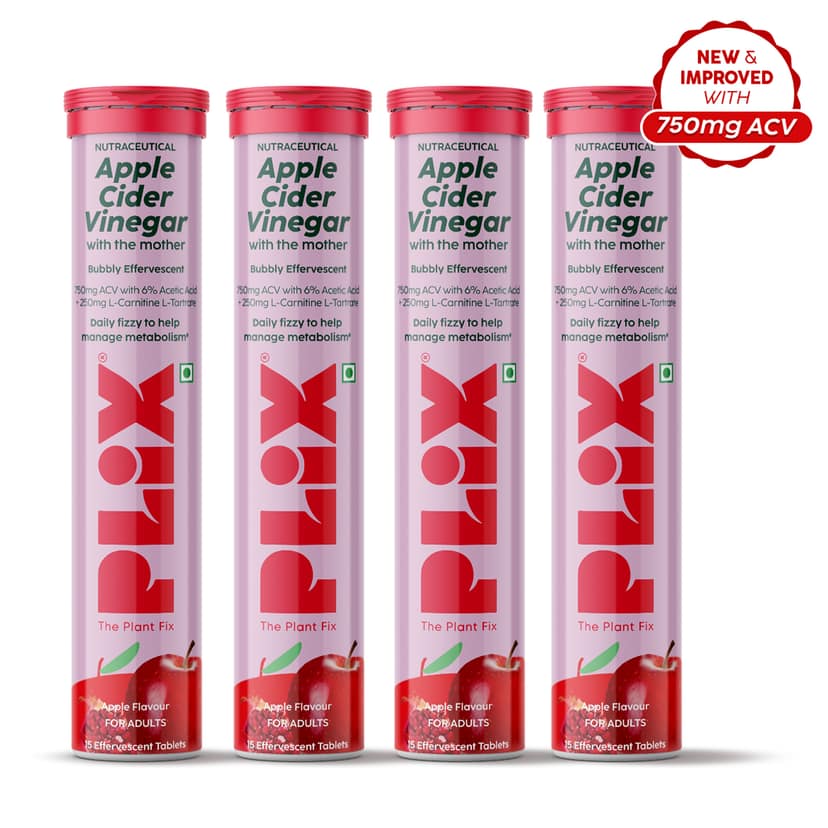 L-Carnitine Apple Cider Vinegar Effervescent ( Helps turn fat into energy) pack of 4 tubes__1 Month__60 Tablets