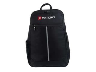 Portronics Byte Laptop Backpack Bag with 15.6 Inch Laptop Sleeve, Bottle Pocket, 27 Litres, Water Resistant Fabric