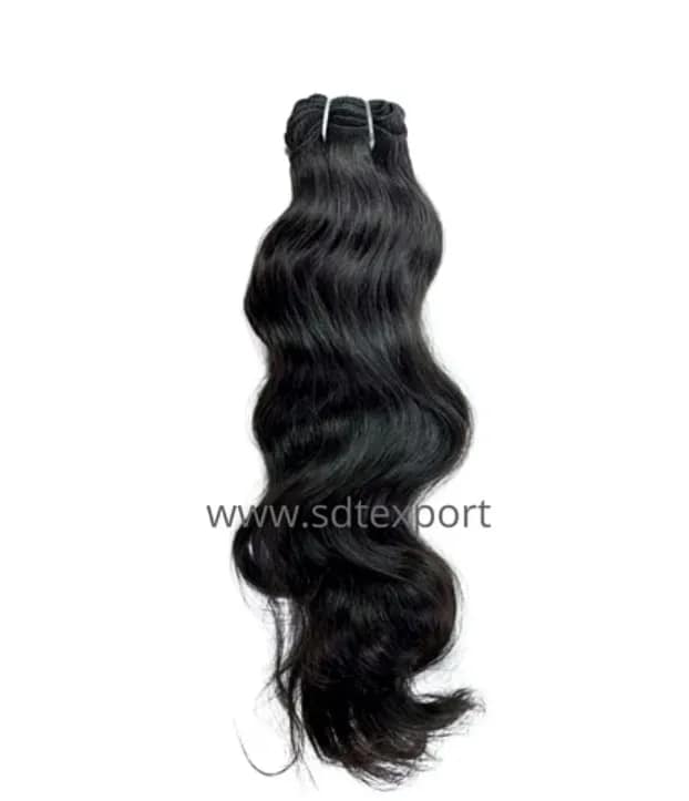 Luxurious Machine Weft Body Waves Hair - 100% Natural Indian Remy Human Hair Size 10 inch view 2