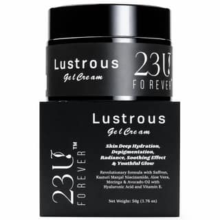 23U FOREVER Lustrous Gel Cream | Moisturizer Antioxidant Rich Weightless Hydration for Dewy Radiant Skin | Oil-Free Non-Greasy Daily Face Cream | For Sensitive and All Skin Types | 50 ml