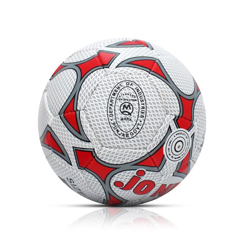JJ Jonex India King Football Size 5, White view 2