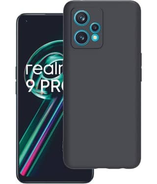 Spectacular Ace - Black Plain Cases Compatible For Realme 9 Pro Plus ( Pack of 1 )