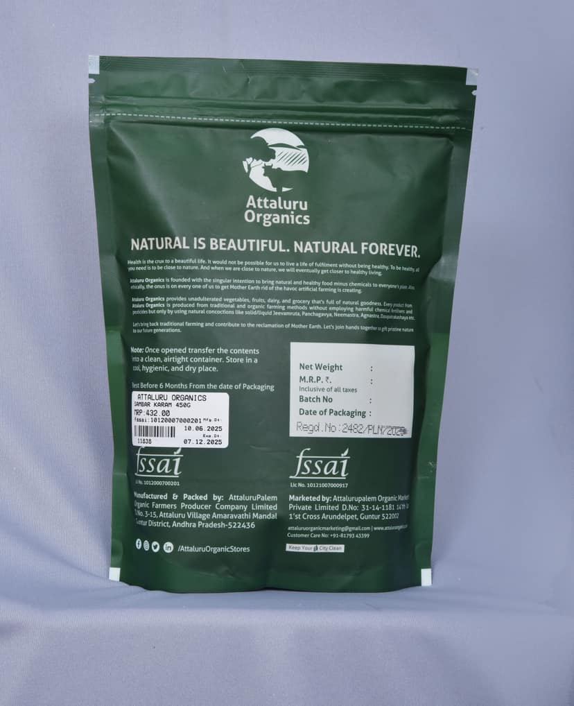 Attaluru Organics Sambar Powder view 2