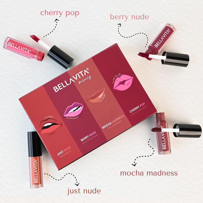 Kiss Proof Liquid Lipstick - 4 x 2ml (Mini Set) view 2