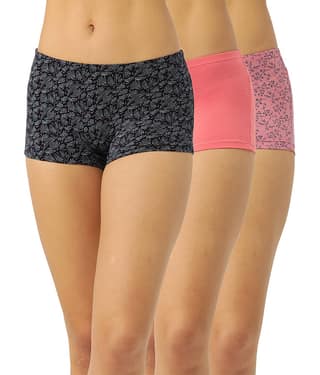 Leading Lady Cotton Boys Short ( Grey , Pack of 3 )