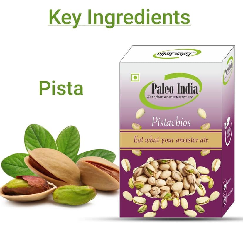 Paleo India 200gm Pistachios Roasted and Salted Pista view 2