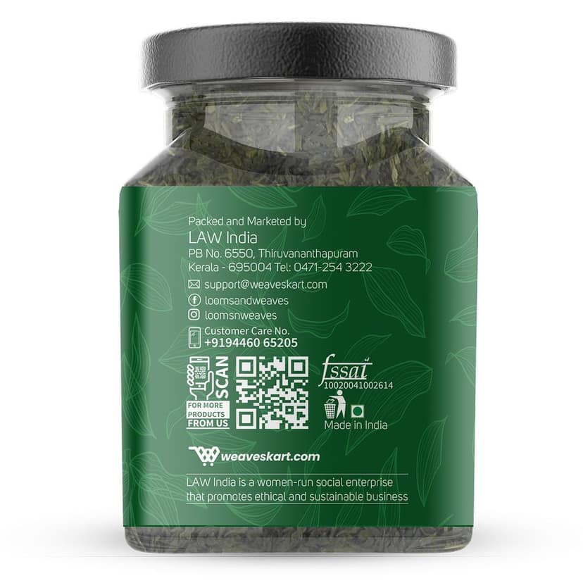 Handmade Green Tea Whole Leaves for weight loss – 100 gm view 2