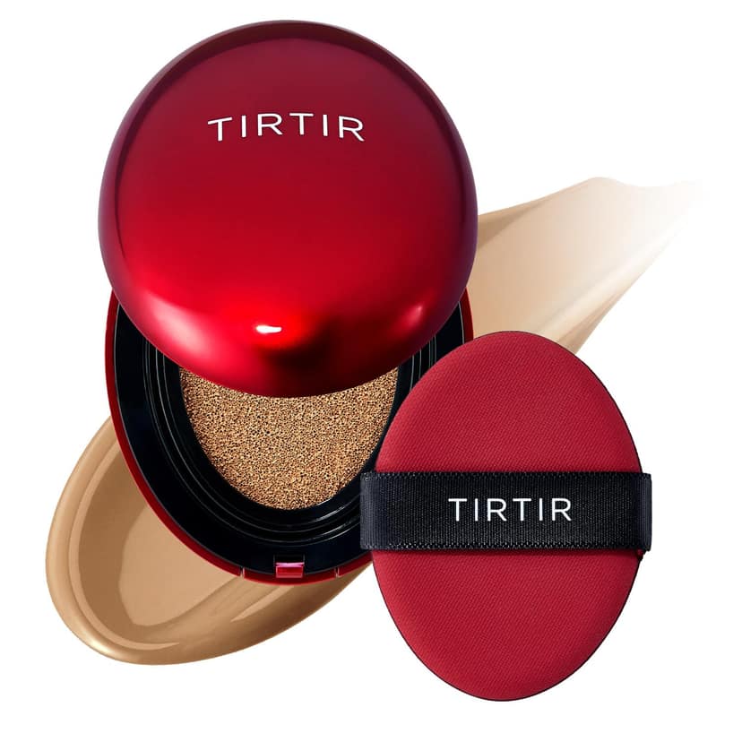 TIRTIR Mask Fit Red Cushion Foundation, Full Coverage, Skin Fit, Satin Glow Finish, Korean Cushion Foundation #34W TOFFEE | 4.5g TIRTIR Mask Fit Red Cushion Foundation, Full Coverage, Skin Fit, Satin Glow Finish, Korean Cushion Foundation #34W TOFFEE | 4