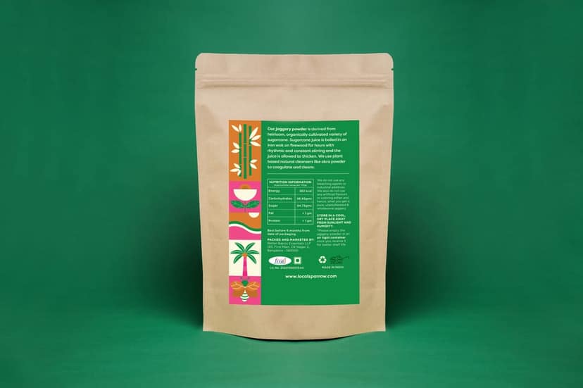 Local Sparrow Sugarcane Jaggery Powder| No Sulphates |100% Natural view 2