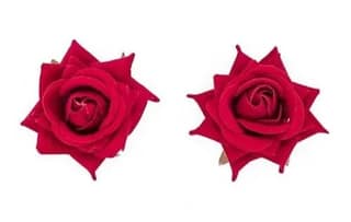 Single Artificial Flower Hair Pin Set of 6 pieace