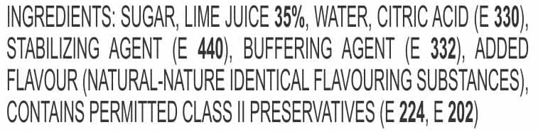 Manama Limette (Lime Juice) Syrup, Mixer For Mocktails, Cocktails, Drinks, Juices, Beverages, Non Alcoholic Mix 750Ml Bottle view 2