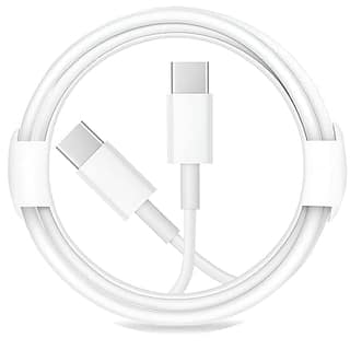 Used For Apple Iphone, 60W Usb C To Usb C Cable, Upgraded Fast Charging Usb Type C To Type C Cable, Cord Phone Charger Compatible With iPhone 15/15 Plus/15 Pro/15 Pro Max/Samsung S24 Ultra/S24/S23/S22 (White) | C to C Cable For Apple Phone