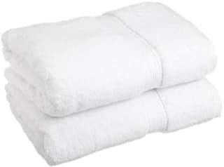 2-Pack 100% Cotton Bath Towels - Soft and Absorbent, Quick Dry, Fade Resistant, Machine Washable, Perfect for Home, Hotel, Spa