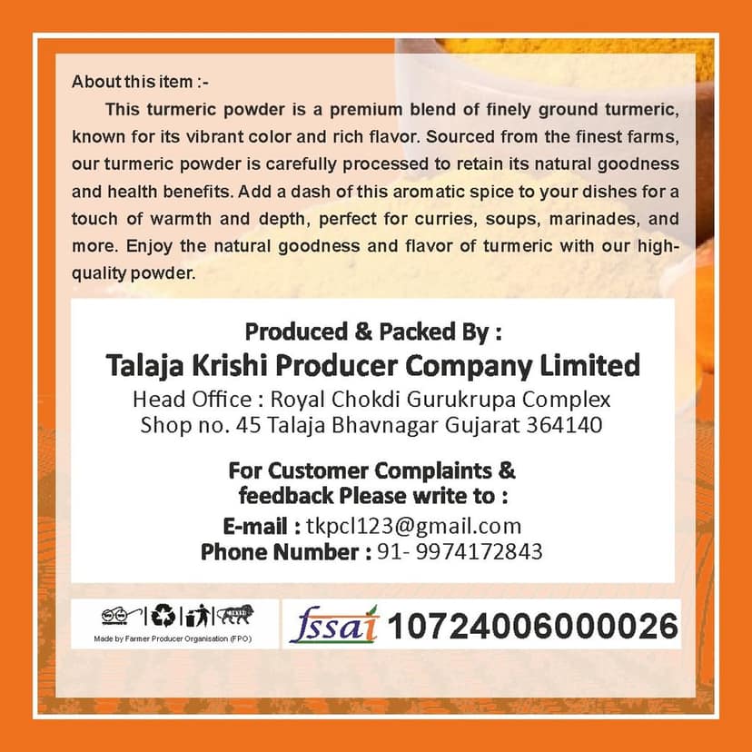 Turmeric Powder (pack of 5) view 2