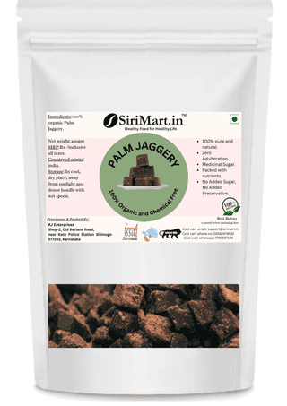 Sirimart Organic Palm Jaggery, 450gm | Handmade With Fresh | Made in small batches | Pure Adultration Free with No Added