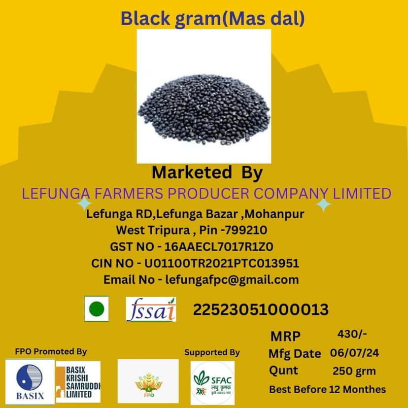 Black gram (mas dal ) view 2