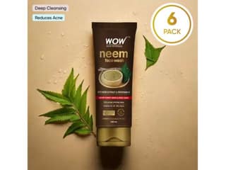 WOW Neem Face Wash - 100 ml - Pack of 6