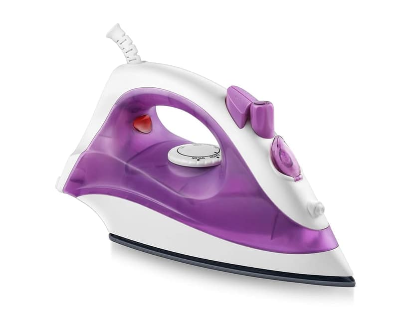 USHA SI 3813C Steam Iron 1300 W with Easy-Glide Durable Ceramic Soleplate, Powerful Steam Output, 180 mL Water Tank (Purple) view 2