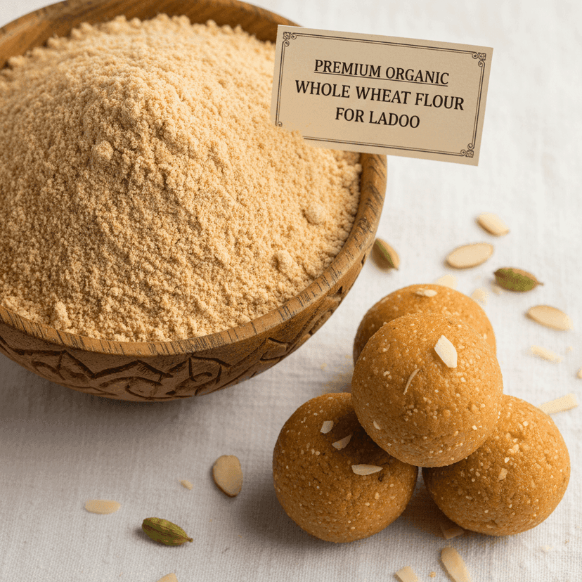 Organic Coarse Wheat Flour for Ladoo view 2
