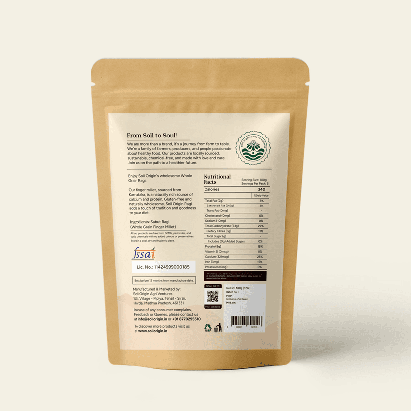 Ragi Whole (Finger Millet) - 500 Gm view 2