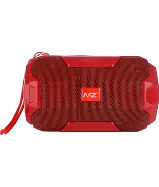 MZ M206 10 W Bluetooth Speaker Bluetooth V 5.0 with SD card Slot Playback Time 6 hrs Red