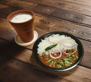 Chole Rice With Lassi
